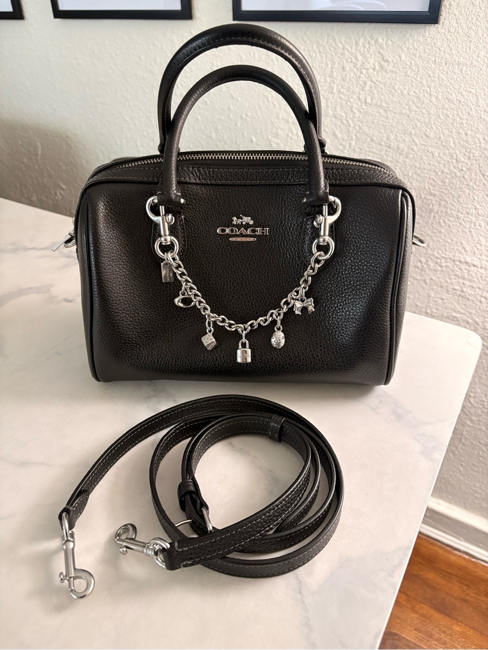 Coach Rowan Mini with Chain Charm